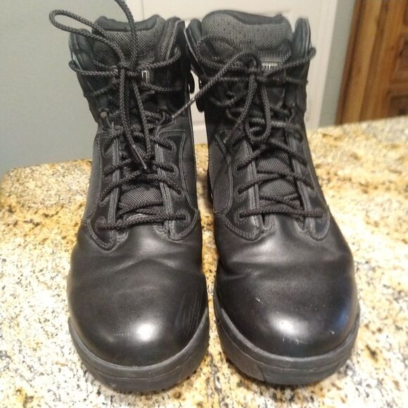 Magnum Stealth Force 6.0 SZ Composite Toe Work Boots Black Leather Mens 13 EUC main image 12